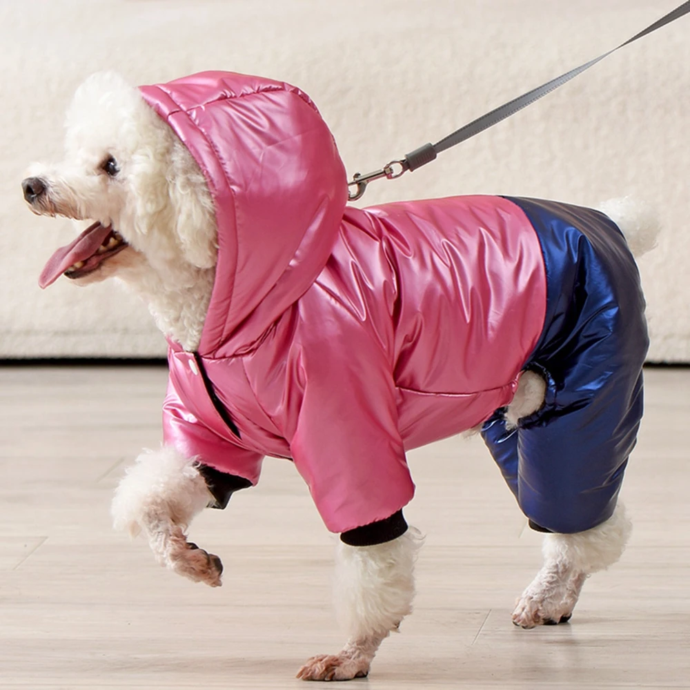 Winter Warm Dog Coats Jackets Waterproof Dog Coat Dog Jumpsuit Thick Clothes Cold Resistance Warmth Retention Easy to Wear