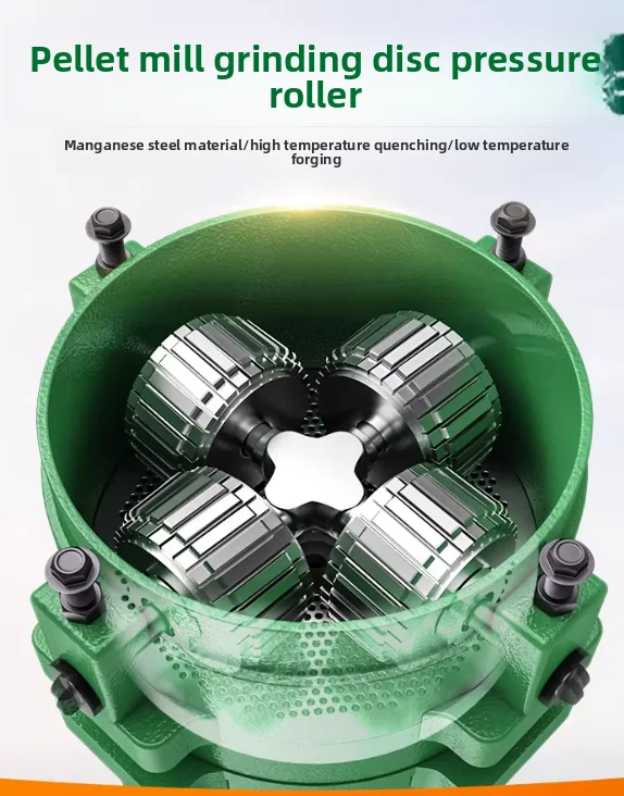 Replacement Ring Die and Roller for Feed Pellet Mill Poultry Livestock Animal Pelletizer Accessories Durable Parts 1 pcs