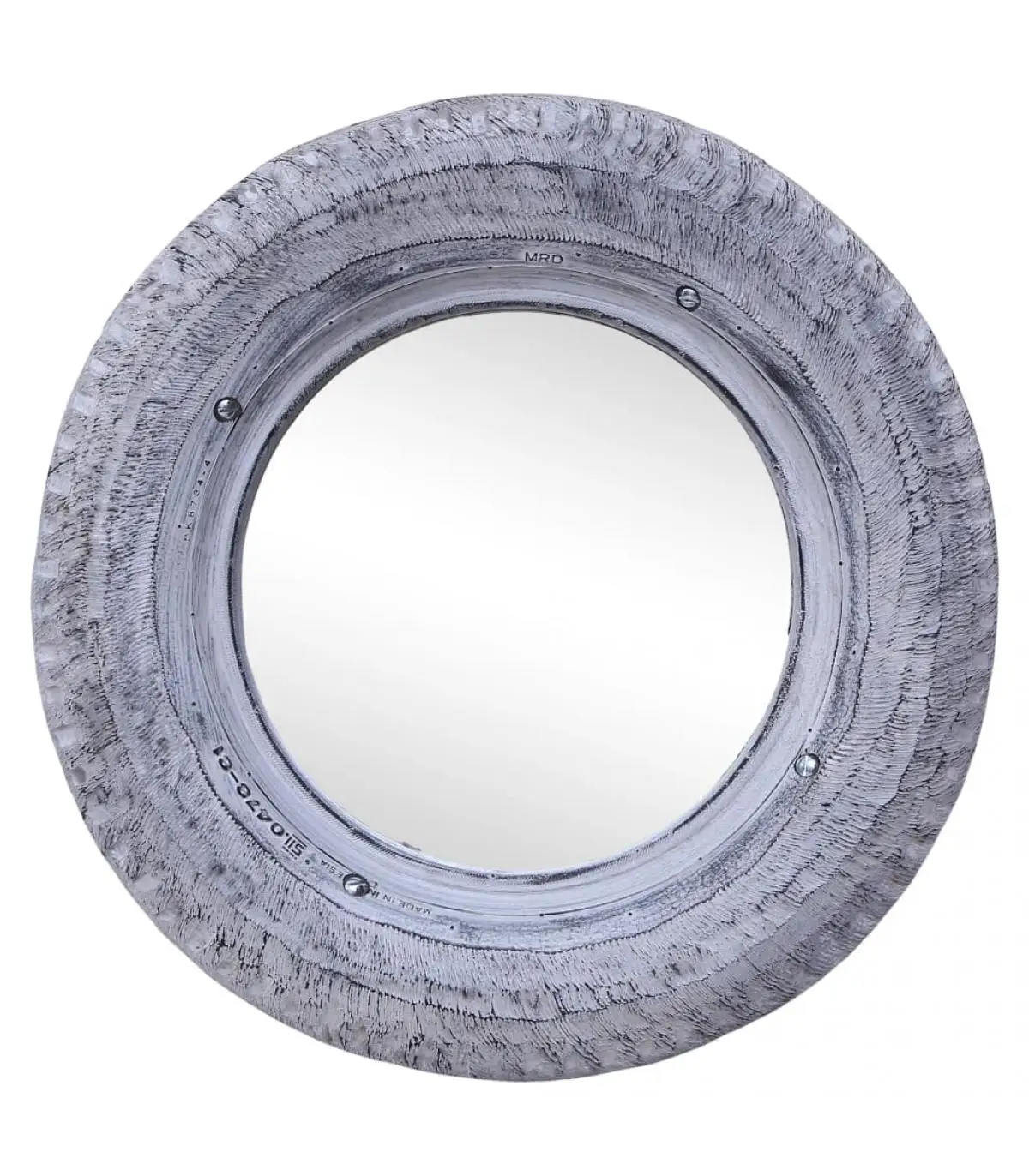 50 cm white recycled tire rubber mirror mirrors