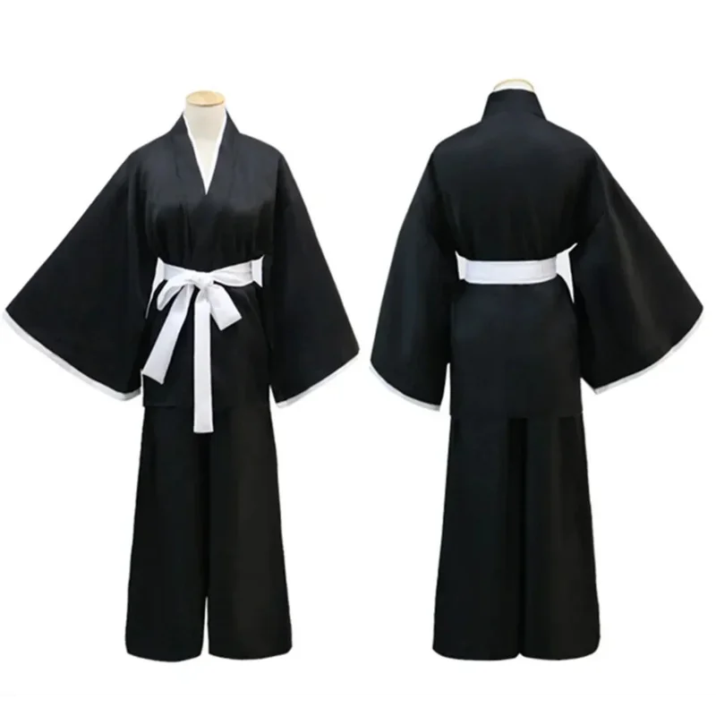 Anime Bleach Disfraz Cosplay Rukia Kuchiki Peluca y Conjuntos de Uniformes Kimono Die Pa Ropa a;2,c'4,h.