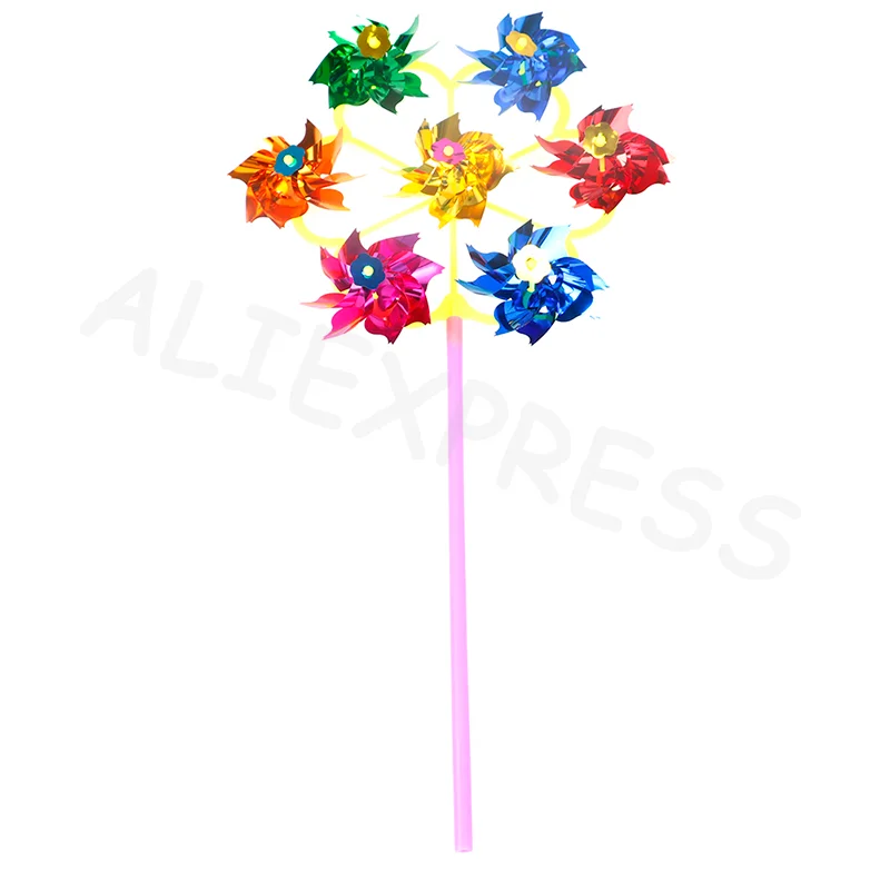 家庭菜園 庭 子供のおもちゃ 装飾用風車 屋外スペース用 カラフルDIY スパンコール風車 ウィンドスピナー