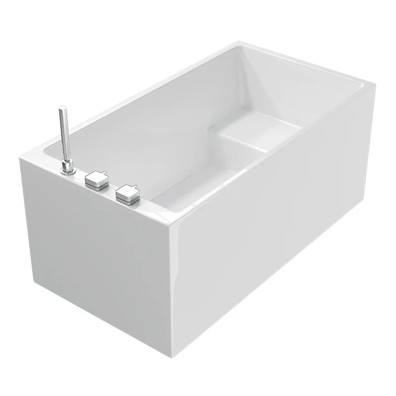 Small Bathtub Portable Children's Faucet  Freestanding with Seat and Stirrer