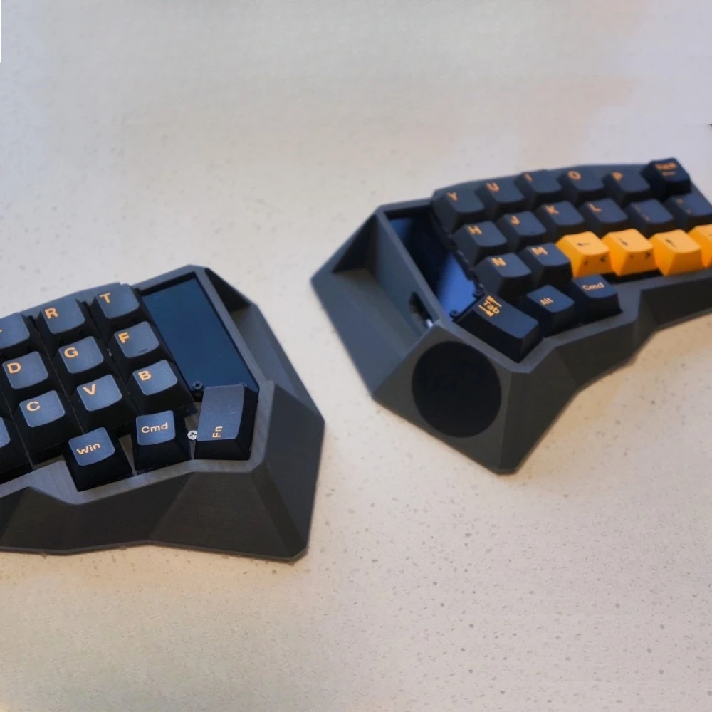 

Комплект механической клавиатуры Corne Split, беспроводной экран с возможностью горячей замены, сенсорная панель RGB, эргономичная офисная игровая клавиатура с поддержкой ZMK
