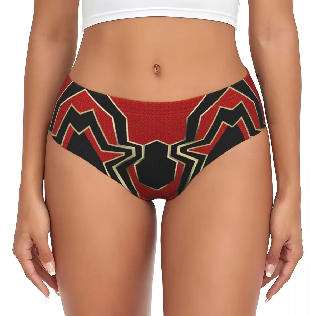 

Custom Superhero Brief Panties Womens Comfort Spider Man Underwear