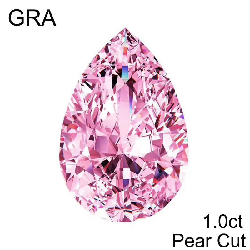 Pink Loose Moissanite 100% Real Lab Gemstone Stones For Women Jewelry Diamond Ring Material GRA Round/Pear/Emerald/Oval Cut - Image 12