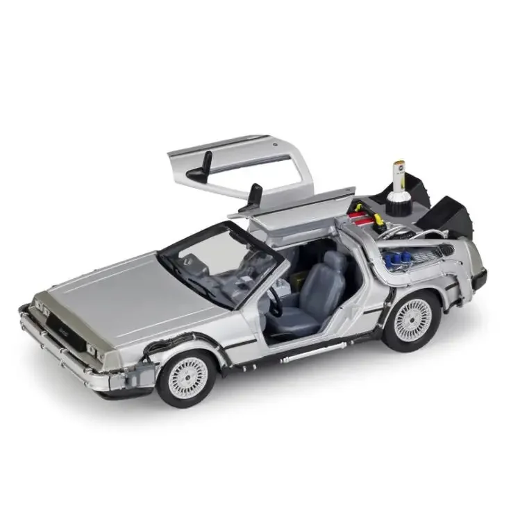 Welly 1/24 1:24 Back to future I II III Time machine Delorean Diecast Car model Metal,Plastic,Rubber