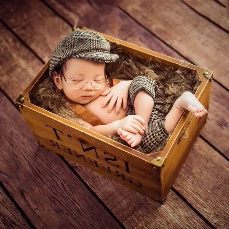 97BE 2 ชิ้น/เซ็ตเด็กทารกเด็กผู้หญิง Overalls หมวก Romper ชุดกางเกงสำหรับ Head Wrap หมวกหมวก Headwear ทารกแรกเกิดการถ่ายภาพ Props