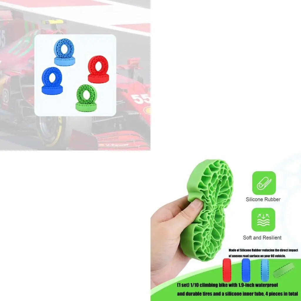 

1,9 -дюймовая шина вставка 4pcs Shock -Resean Model Model Silicone Liners для улучшения обновления рельефа дистанционного