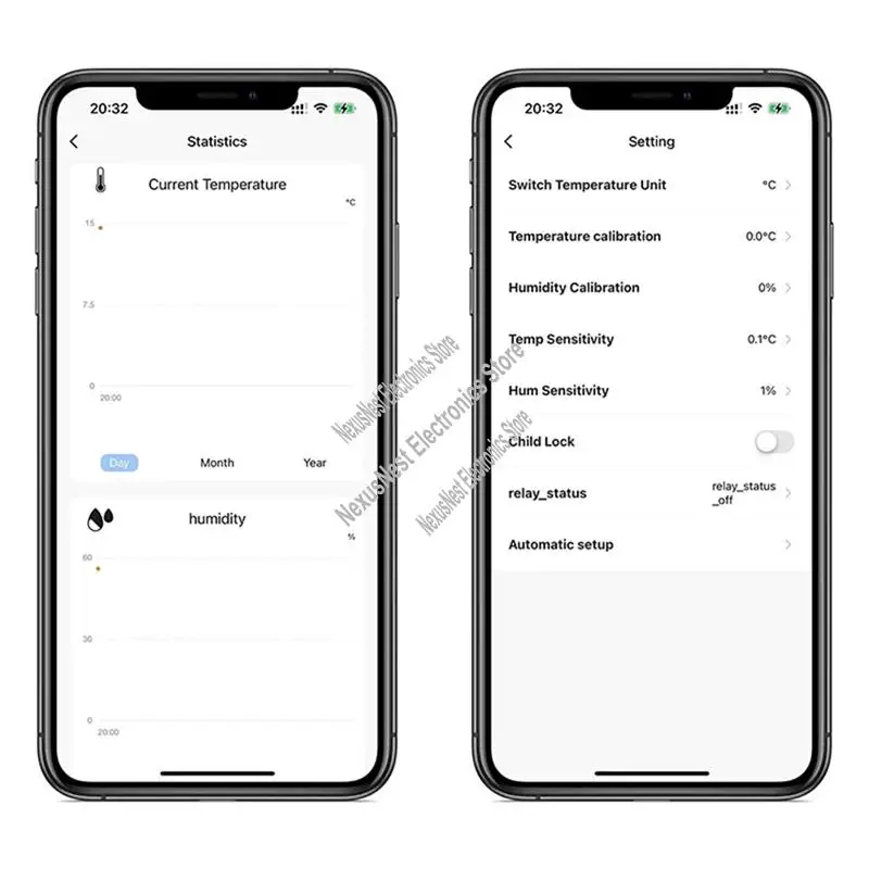 

Tuya Wi-Fi DC 7-32 В 4-канальный модуль интеллектуального переключателя с датчиком температуры и влажности, пассивный сухой контакт, работает с Smart Life