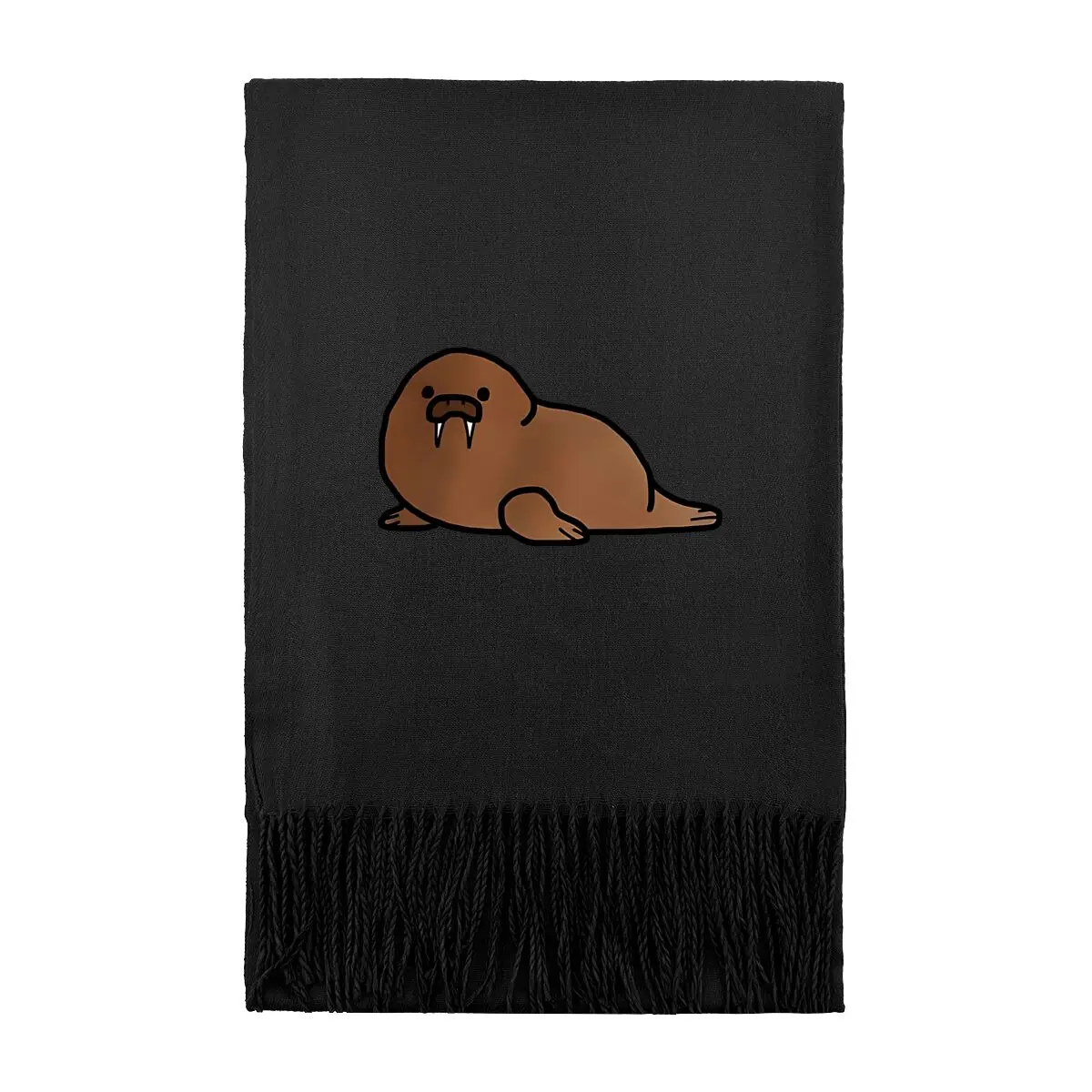 

Мультяшный персонаж Walrus, классический длинный теплый шарф - вневременной дизайн