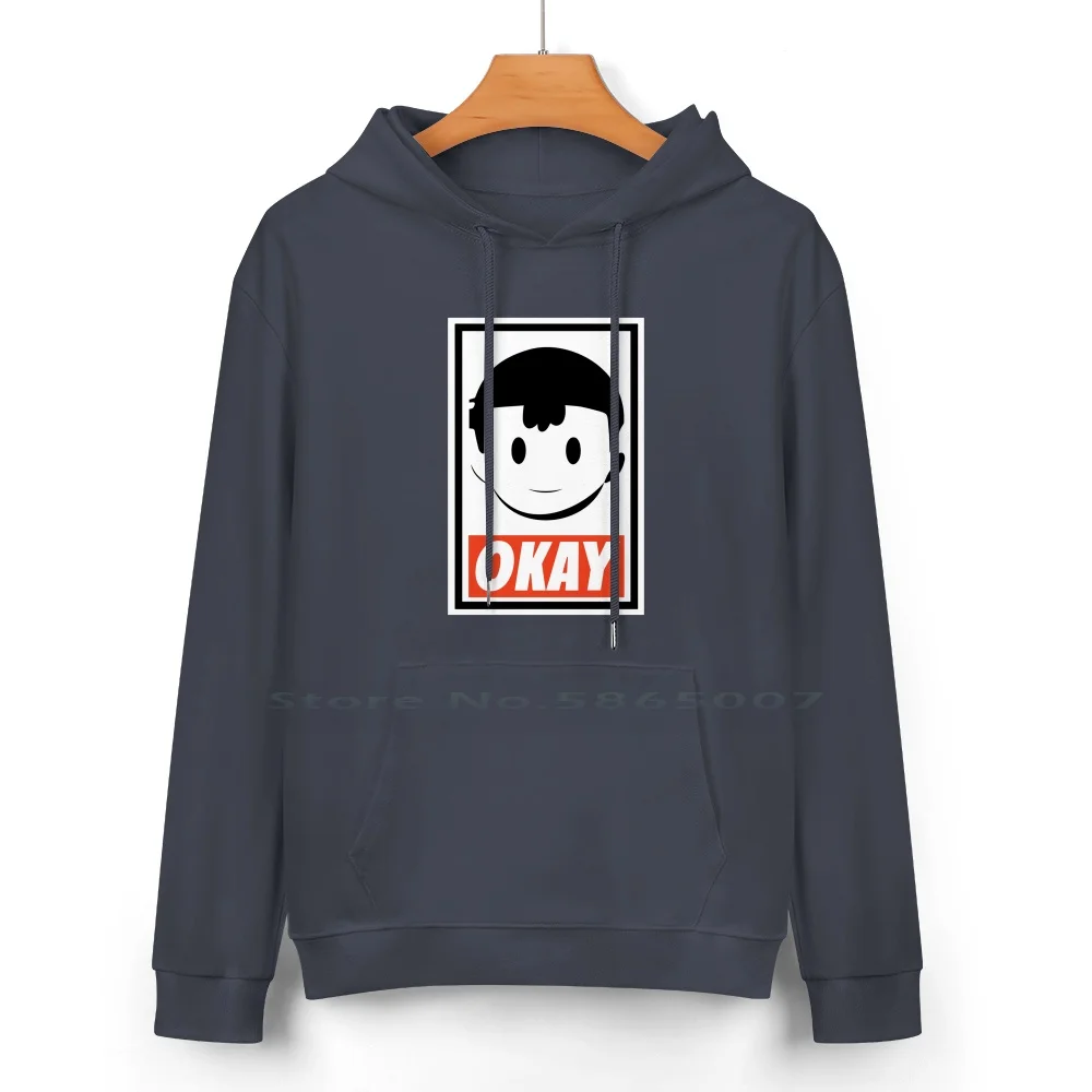 Okay Pure Cotton Hoodie Sweater 24 Colors Super Smash Bros 4 Super Smash Bros Ultimate Ness Earthbound Video Games Okay Parody