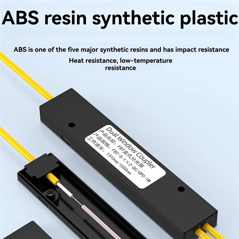 1/2 SC/UPC Fiber Optical Splitter Fiber Optic Pigtail Splitter Dual Window Coupler For Fibre Communication System-Y41A