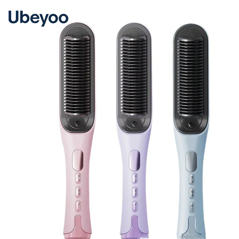

Ubeyoo Multi-Temperature LCD Hair Straightener Brush Home Use Curling & Straightening Iron