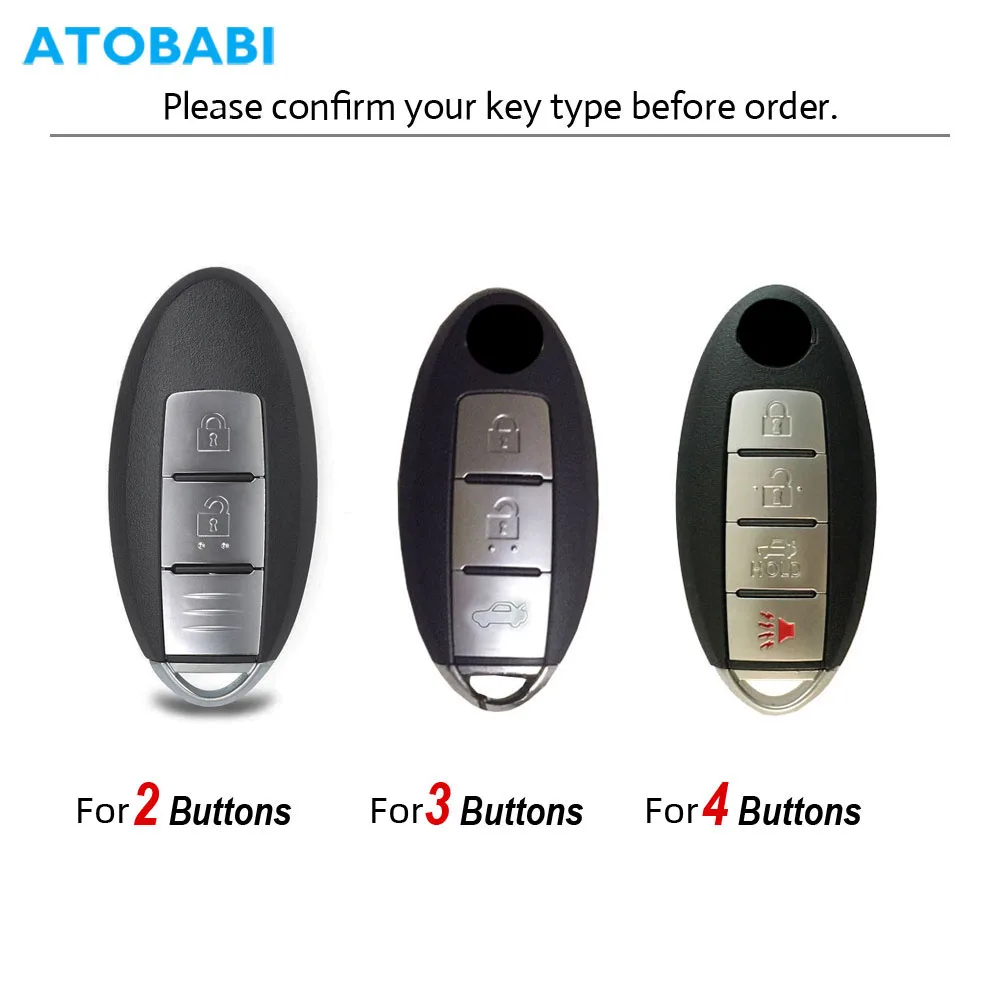 Leather Car Key Cases Remote Fobs Cover Keychain Bag For Nissan Micra K14 K13 Juke F15 Note E12 Leaf Cube X-trial 370Z Infiniti