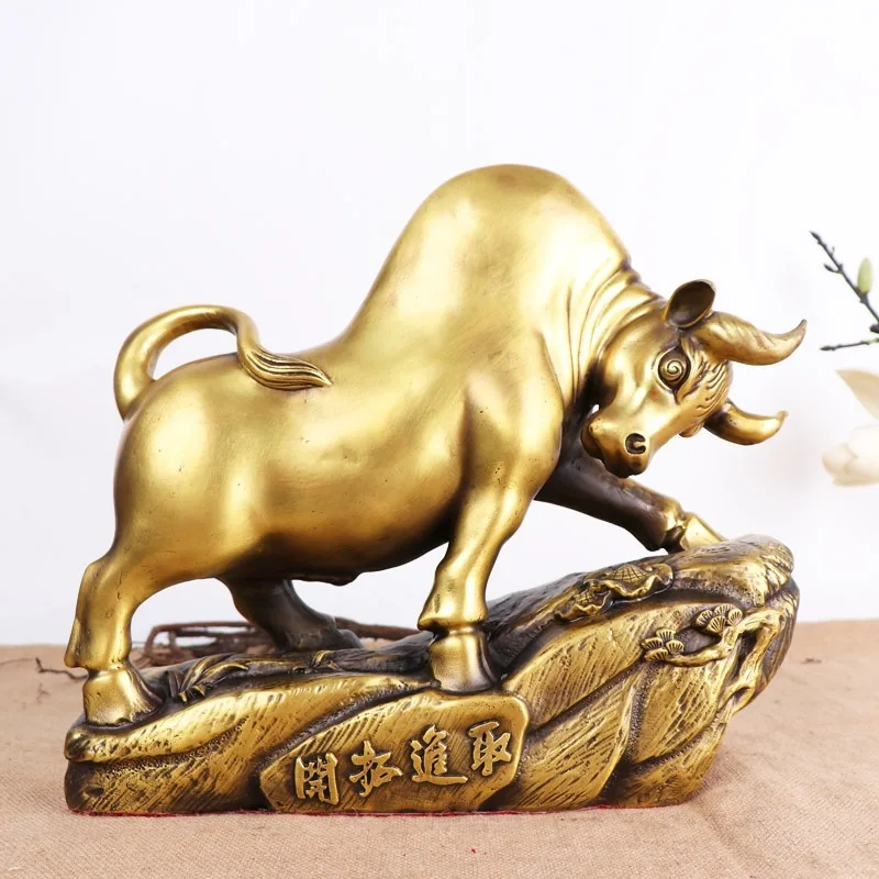 Ox Ornament - Ox of Progress and Innovation - Decorative Bronze Ox