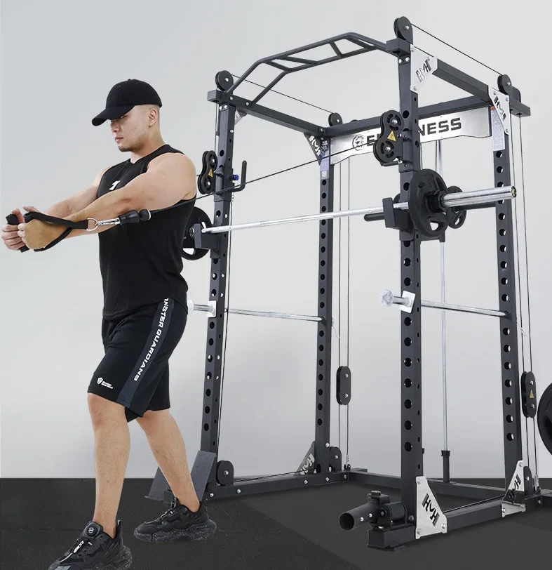 Smith machine integrated training equipment gantry bench press squat rack multi-function gym equipment