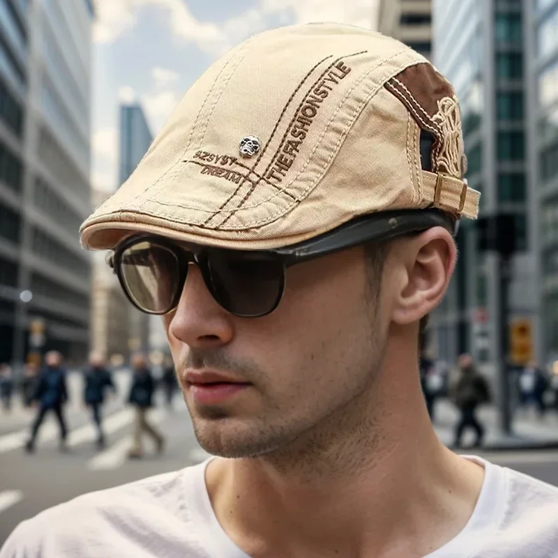 2026 Neue Sommer Outdoor Sport Baumwoll-Baskenmützen für Herren und Damen – Lässige Schirmmützen mit Buchstabenstickerei – Baskenmützen und Casquette-Kappen