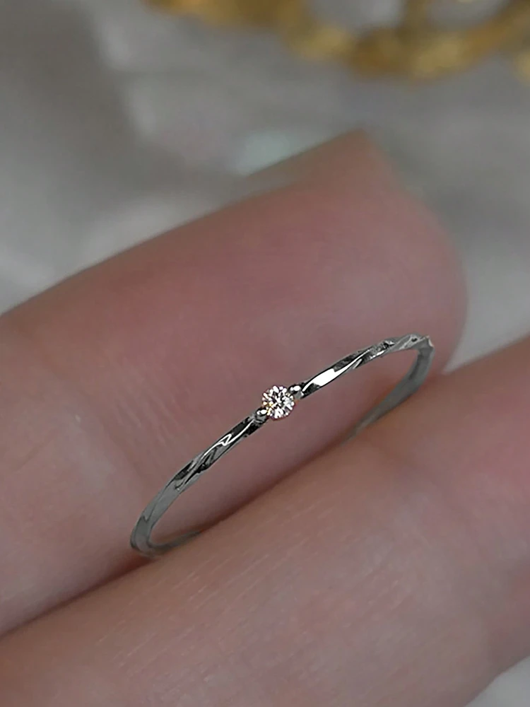 925 Sterling Silver Personalized Simplicity Advanced Wrap Zircon Rings for Women Ring High Quality Gold Color Fine Jewelry
