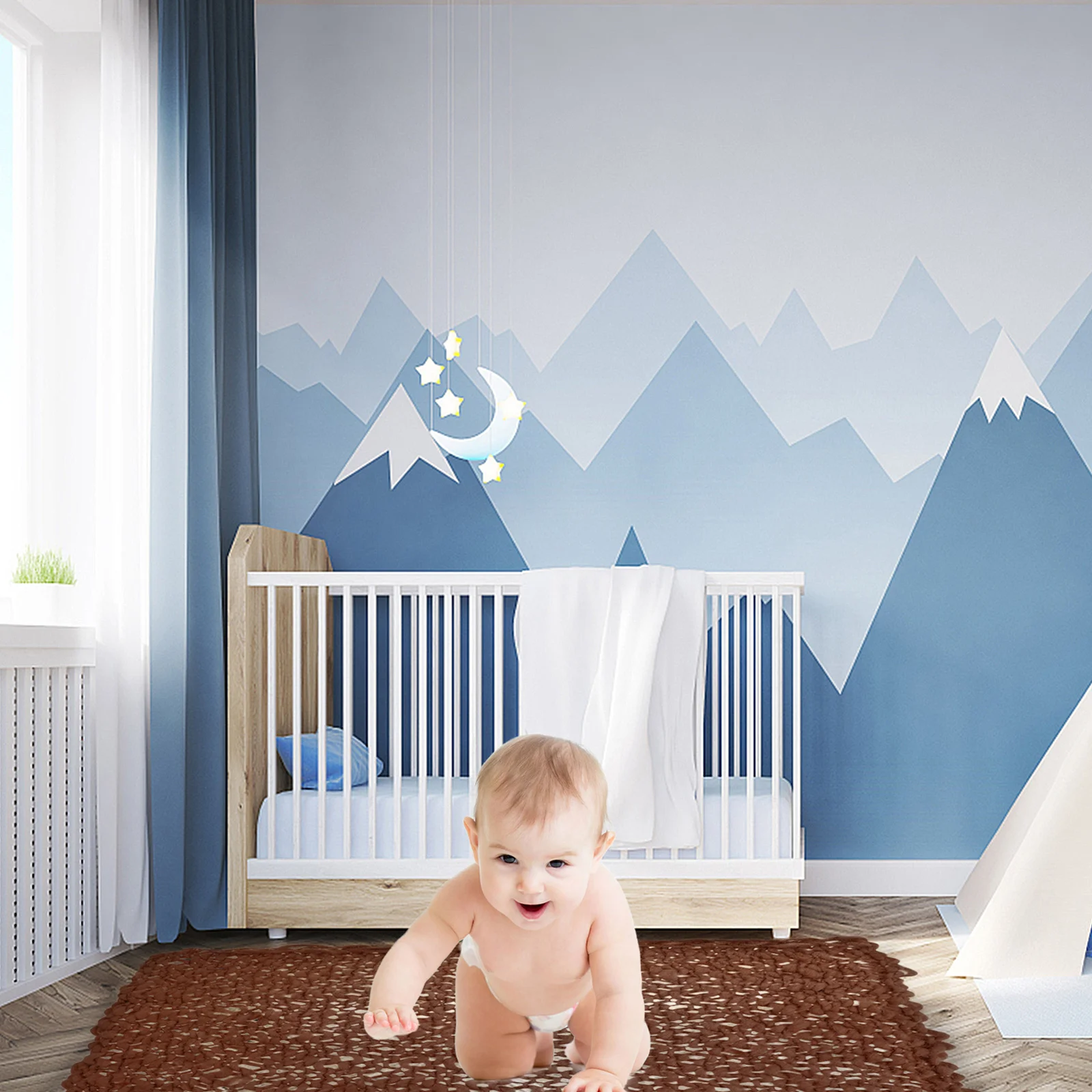 1 قطعة بطانية صوف محبوكة يدويًا لتصوير الأطفال حديثي الولادة خلفية صورة كبيرة صديقة للغسل للرضع شهريًا #4