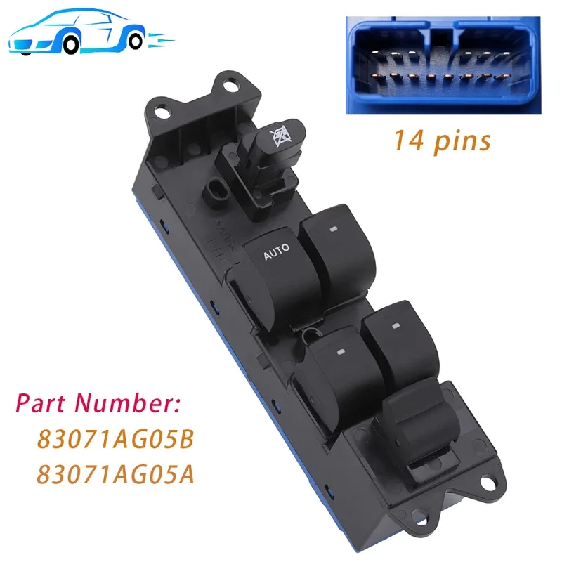

83071-AG05A For Subaru Legacy Outback 2005 2006 2007 2008 2009 Power Window Control Switch Master Door Lock Button 83071-AG05B