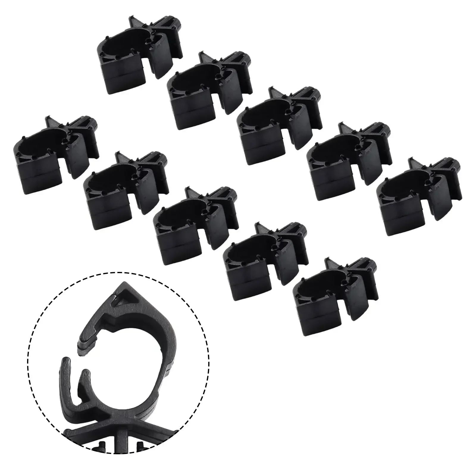 

High Quality Useful High Precision Brand New Wiring Fasteners Car Harness Auto Parts 10Pcs Black Car Accessories