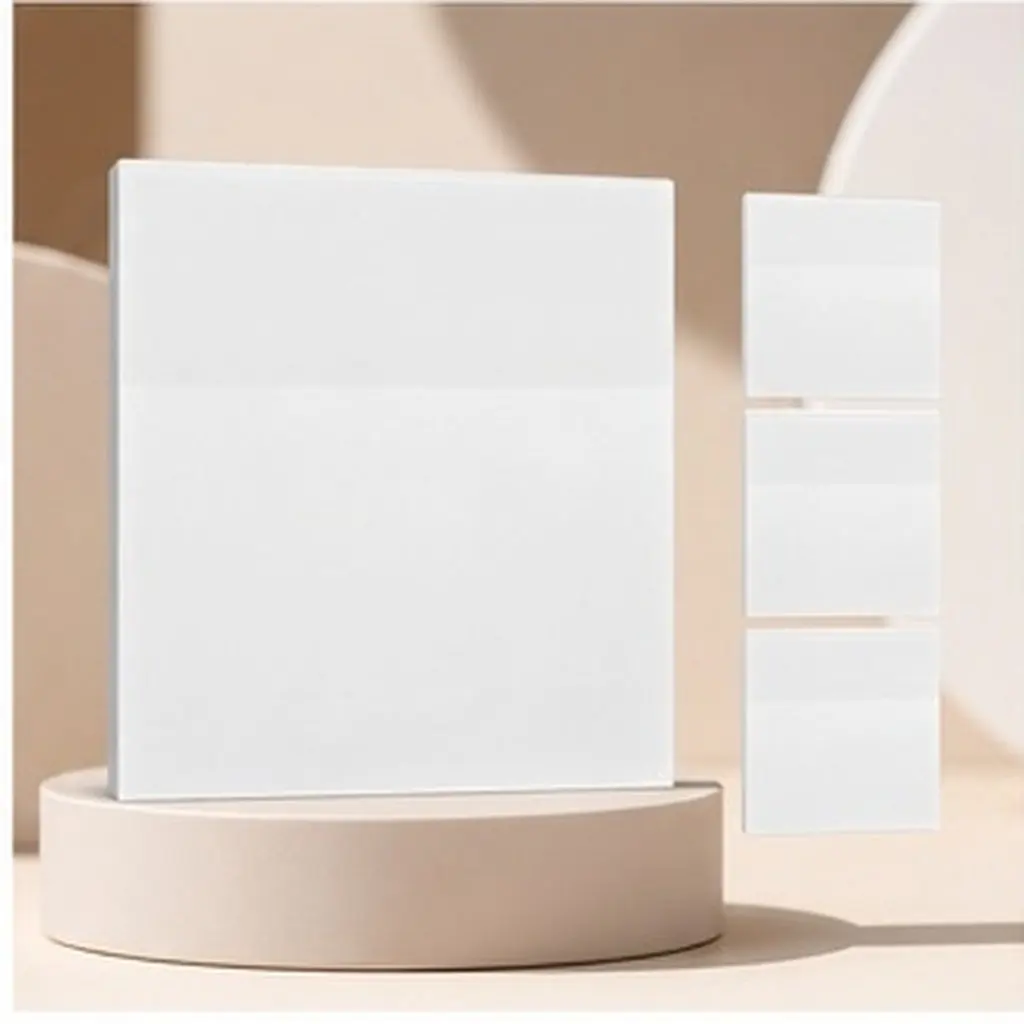 4-Pack Reusable Self-Adhesive Memo Stickers Smooth Writing No Smudge Portable Note Pads for Office School Home