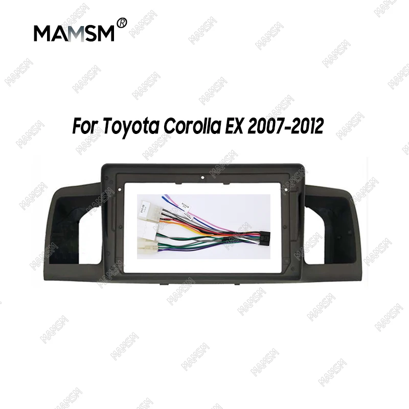 

MAMSM Car Frame Fascia Adapter Optional Air Grille Android Radio Fitting Panel Kit For Toyota Corolla EX E120