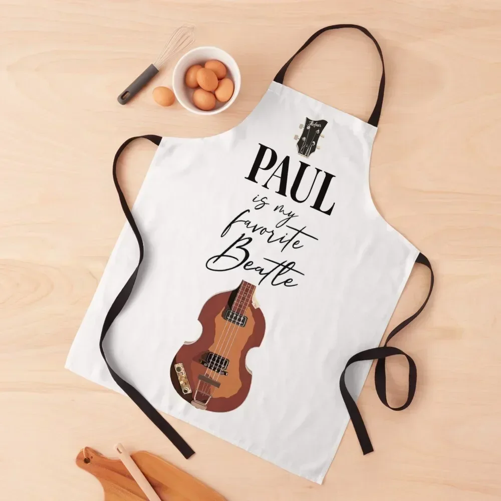 

Paul is my favorite Beatle Apron Women's Kitchens Men Waterproof women custom women's kitchen Apron