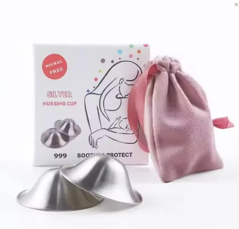 The Original 999 Silver Nursing Cup - Newborn Nursing Bra,Breastfeeding Essentials,Protective Cover Nipple Shields for Nursing