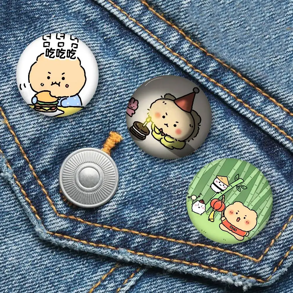Character M-Manggom New  Brooches Soft Button Pin Funny Silly Gnarpy on A Skateboard Meme Badge Gamer Collection Gifts