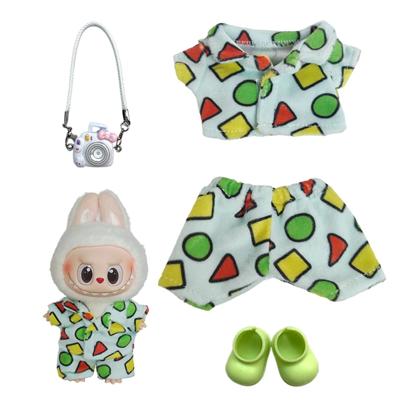 Cute Doll Clothes Outfit For 17cm Labubu V2 V1 Doll's Kawaii Clothing Different styles Cosplay dress Kid Toy Gifts For Labubu