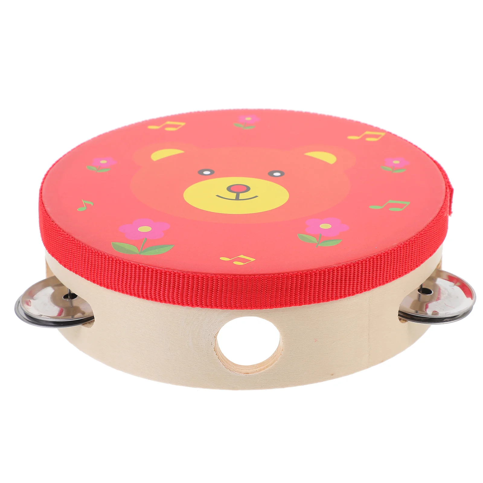 Cartoon Tambourine Drum Handheld Tambourine Children Hand Drum Musical Instrument hand drums percussion instrument