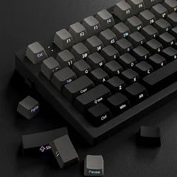 Gradient Keycap Set PBT Double Shot Side Print Shine Through Backlit OEM Keycaps For MX Switch Gaming Mechanical Keyboard
