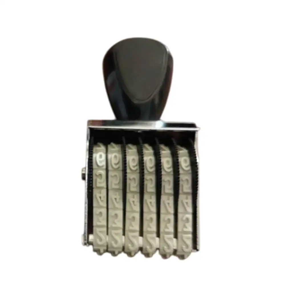 Numeric Rolling Number Seal Rubber Roller Stamp for Packaging Batch Code Paper Plastic Metal Hardware Marking