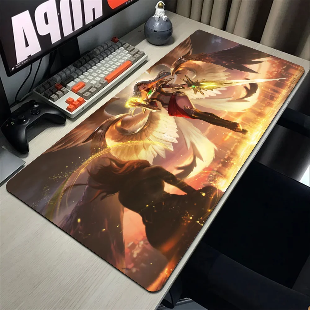 Transcended Kayle League Of Legends Mousepad Mouse Mat Desk Mat With Pad Gaming Accessories Prime Gaming XXL Keyboard Pad