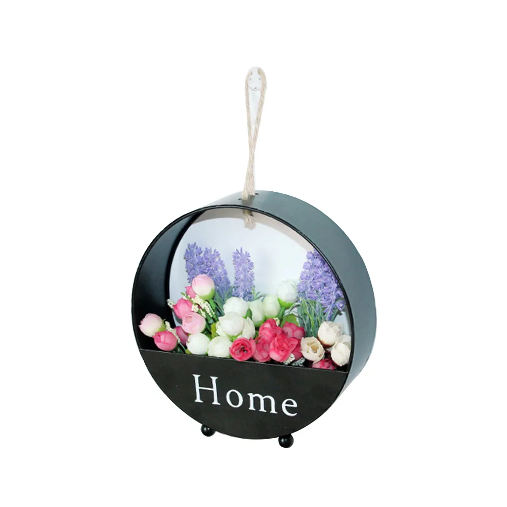 

Hanging Wall Shelf Iron Flower Pot Storage Rack for Indoor Plants Rope Shelf Wooden Basket Home Storage Solution