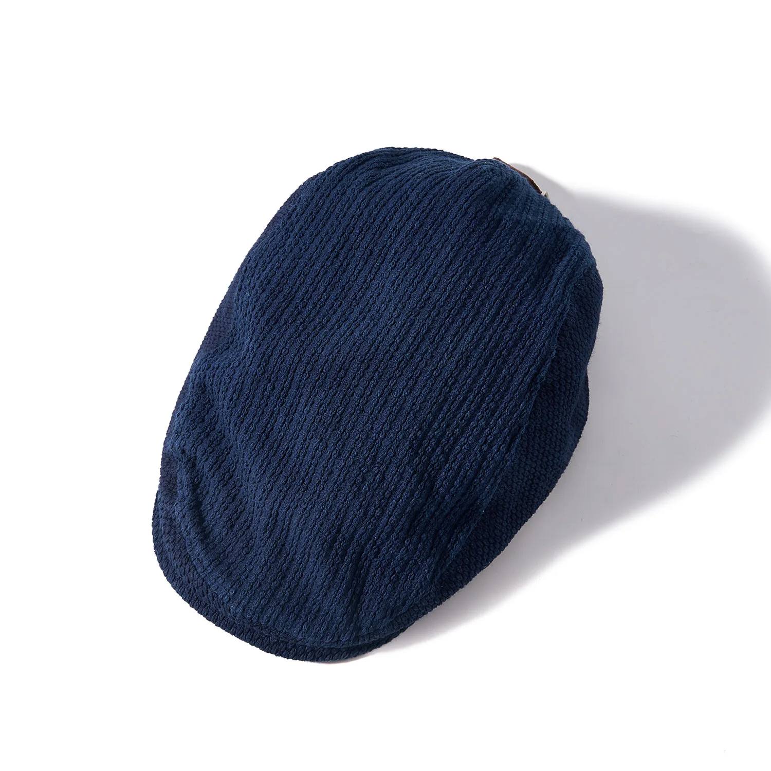 Akkad Kuti Handmade Plant Indigo Dyed High Quality Kendo Fabric Peaked Cap Men's British Retro Casual Hat Men Clothing Accessory