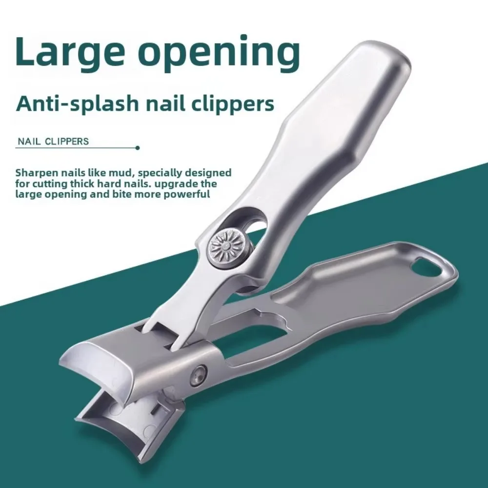 Portable Nail Clippers Ultra Sharp Fingernail Clippers Stainless Steel Toenail Scissors Wide Jaw Opening Anti Splash Manicure