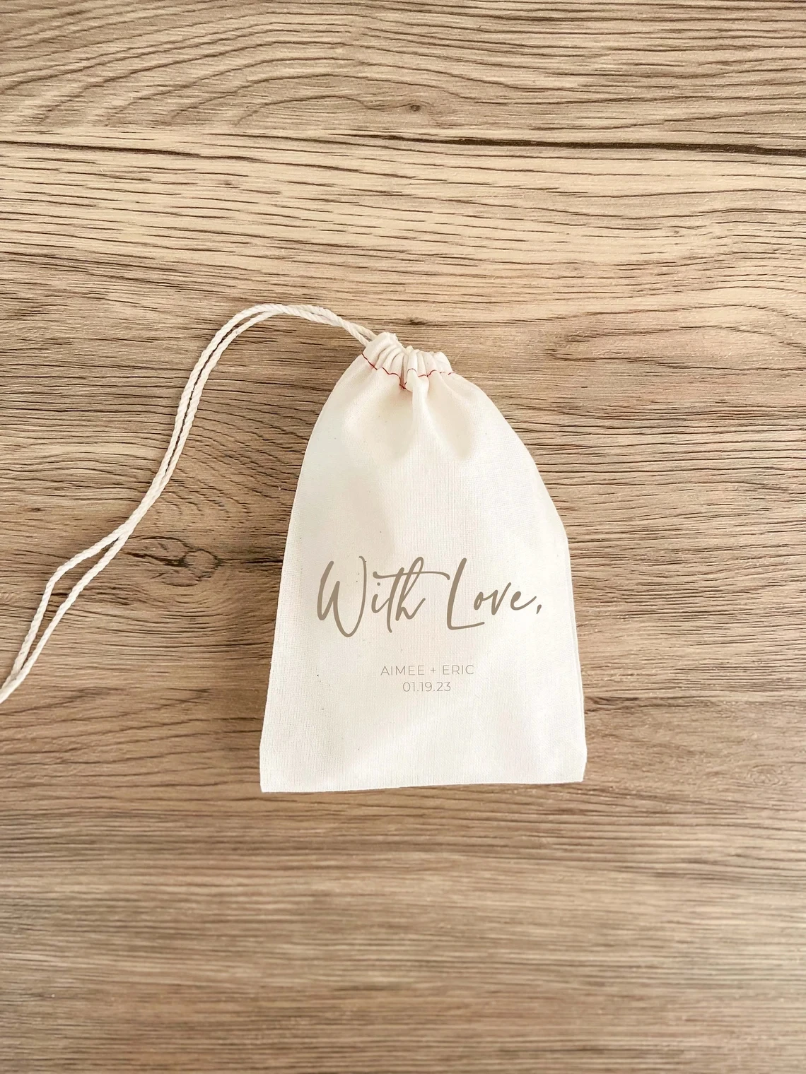 20 PCS With Love - Wedding Favor Bag - Wedding Guest Favor Bags - Treat Bags - Destination Wedding - Custom Couple Bag - Goodie