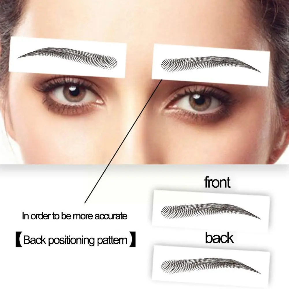 9 Pairs/sheet Hair-liked Authentic Eyebrow Tattoo Sticker Stickers Makeup False Cosmetics Eyebrows Lasting Natural Waterpro G6X5