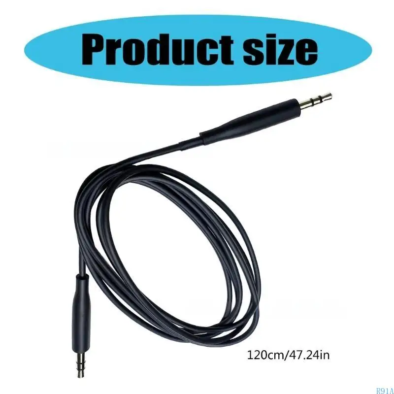 Audiófilos R91A Cable 3.5 mm a 2.5 mm Reemplazo cordón masculino para Bose700 QC45 35 25 OE2 Auriculares Teléfonos