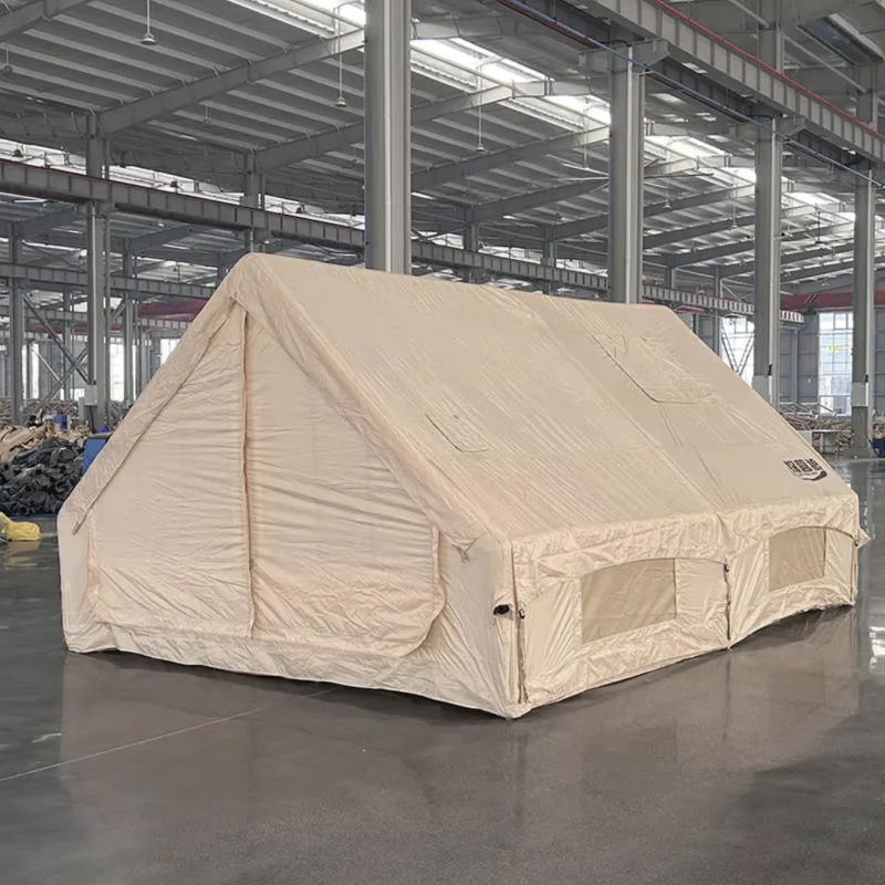 Campsite Inflatable Roof Tent Outdoor Camping Rainproof Family 3-4 People Four Season Quick Automatic Opening One Bedroom
