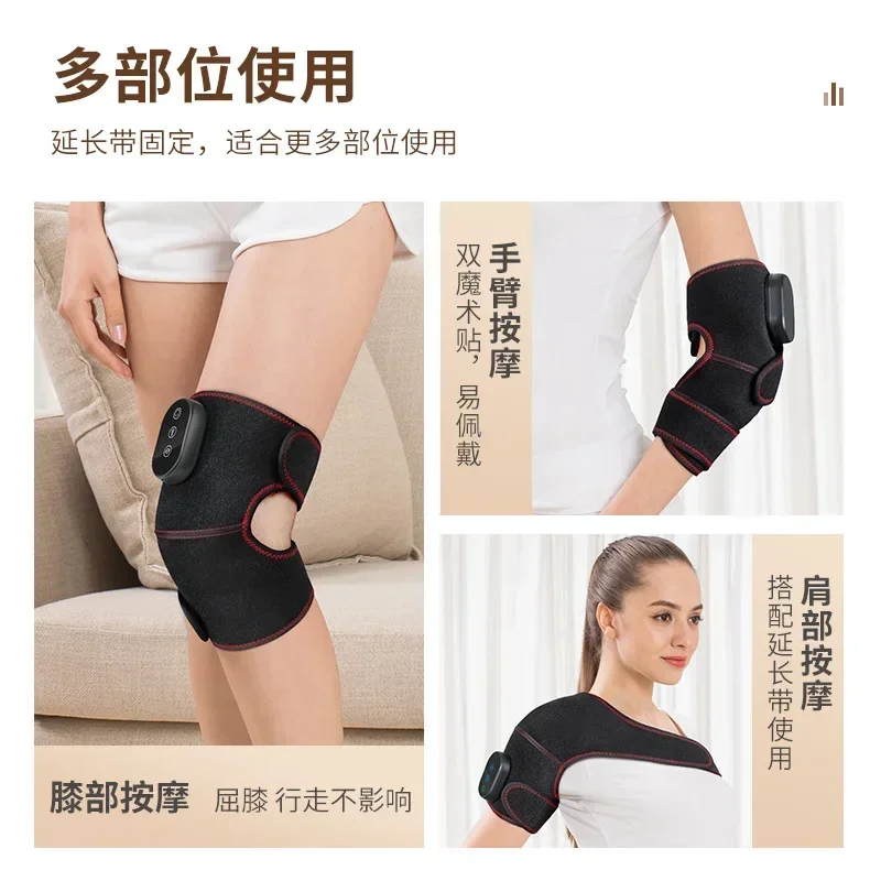 Elektryczny masażer kolana z funkcją grzania, ochrona kolan na zimno, utrzymuje ciepło starych, zimnych nóg i łagodzi ból stawu kolanowego spowodowany gorącym masażem, 2025 5.