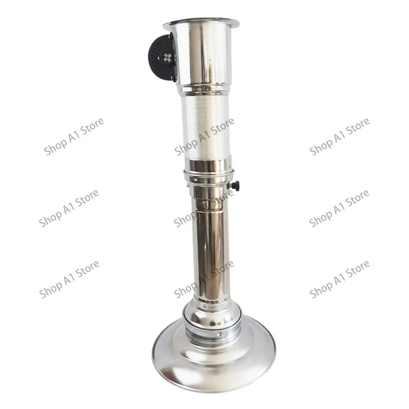 Portable Telescopic Barbecue Chimney, Adjustable Smoke Exhaust Hood & Ventilation Pipe for Outdoor Grill