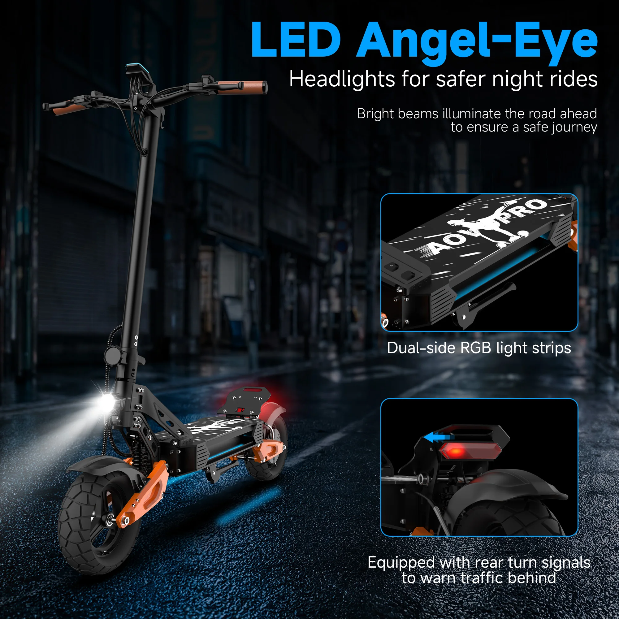JUICEASE G65 Offroad-Elektroroller für Erwachsene Tragbarer E-Scooter Schnelle Beschleunigung Hohe Leistung IPX5 Wasserdicht 35 ° Klettern – Detail 8