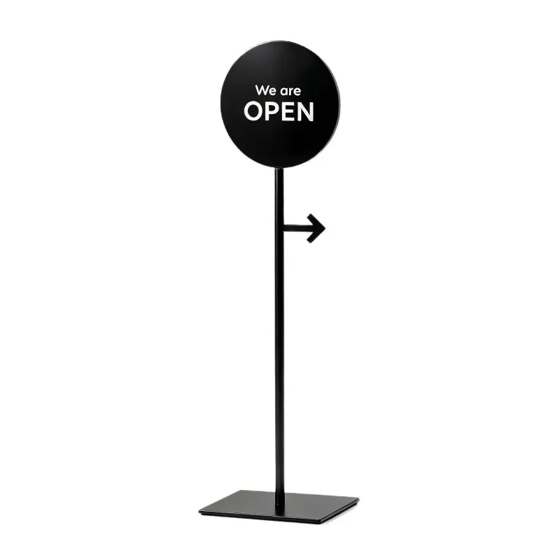 Ins Style Arrow Floor Standing Sign Directional Display Board for Cafe Shop Entrance Guide Decor