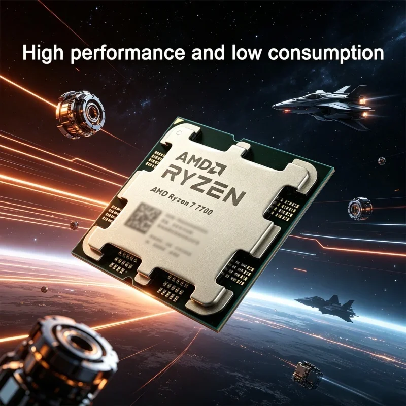 

High-Performance Unlocked AM5 Socket Without Package AMD Desktop Gaming CPU Ryzen 7 770 R7 7700 8 Core 16 Thread 5.3GHz