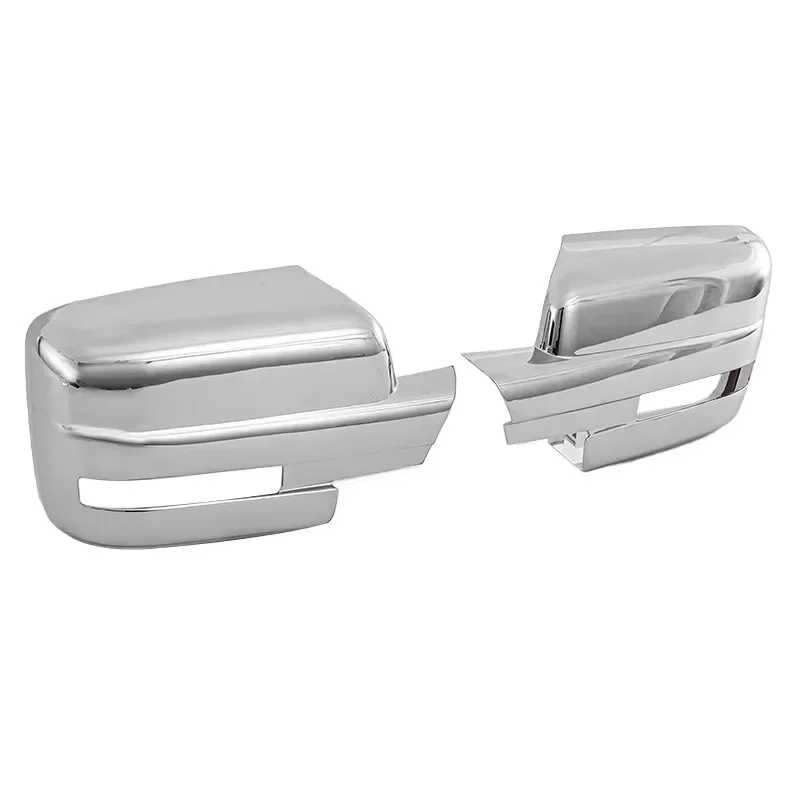 For Ford F150 2009-2014 Car Sticker Rearview Side Mirror Cover Wing Cap Exterior Door Rear View Case Trim Chrome Silver Housing