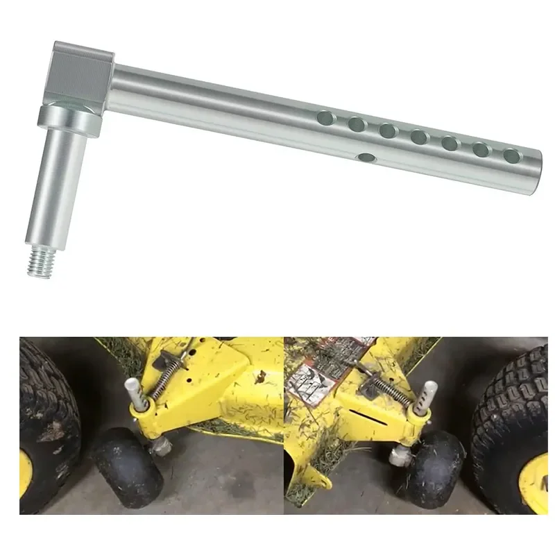 Lawn Mower Deck Measuring Wheel Arm Front And Rear Compatible With JD X300 X304 Tractor Replacement Part For Easy Height