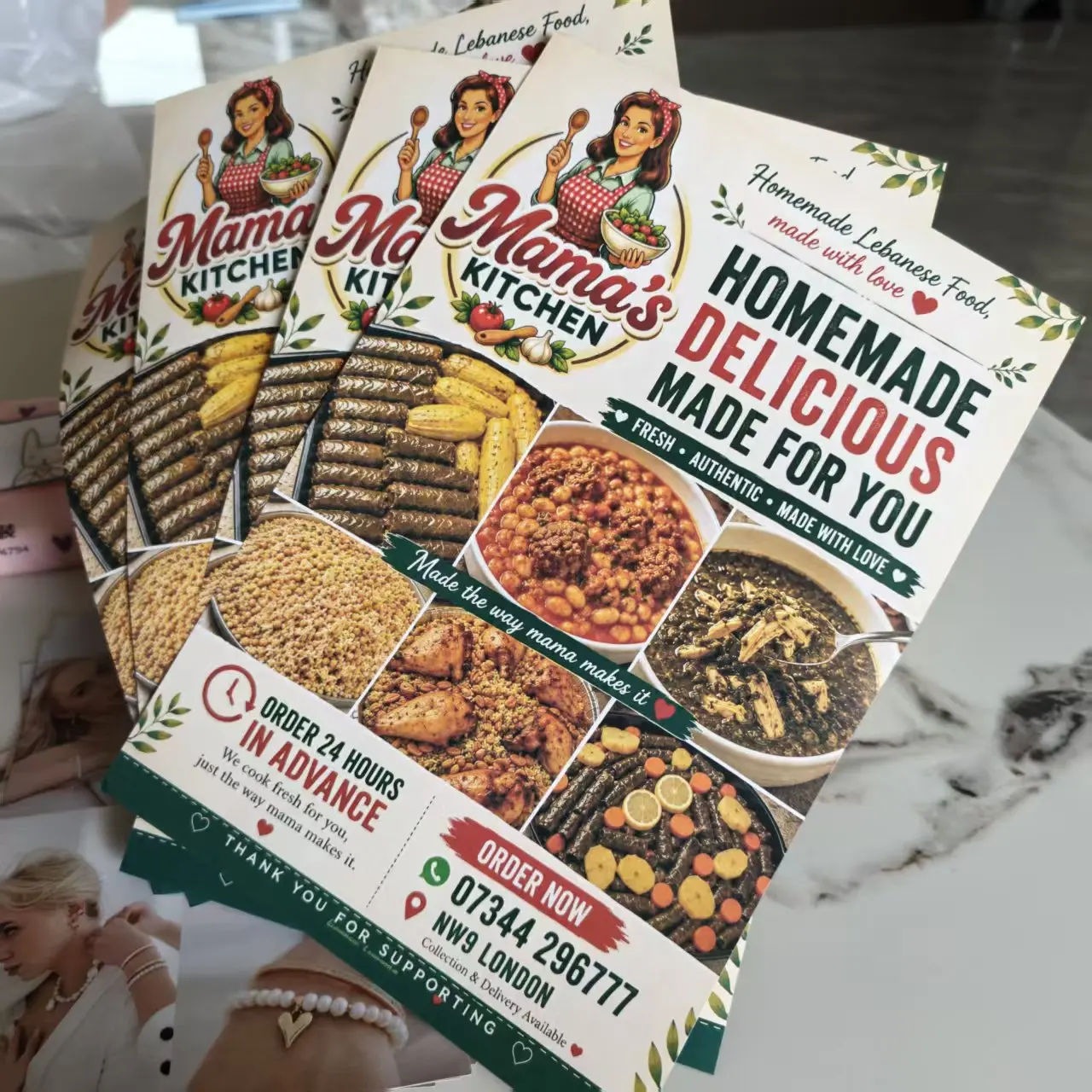 100/200pcs Customize 157g paper advertising flyers, print A5 A6 color commercial promotional flyers, enterprise activity flyers